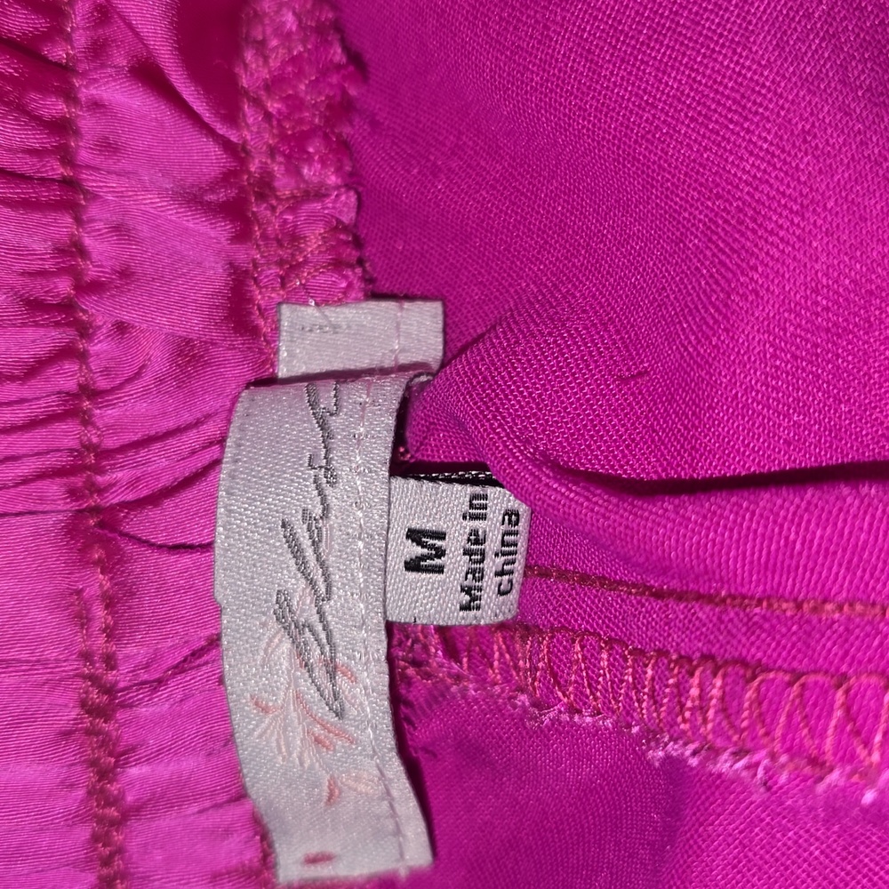 Vibrant Pink / Purple Satin Cargo Pants - Picture 4 of 6